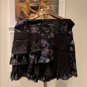Free people flower and buckle skirt